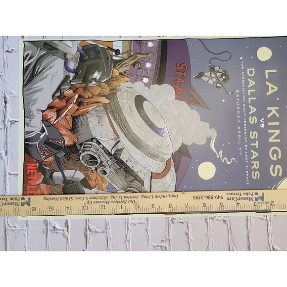 Los Angeles LA Kings Lost In Space Poster Print Netflix NHL SGA Dave Kloc New - Picture 4 of 5